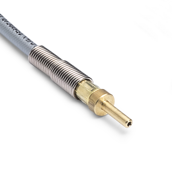 Ralston Quick-Test Hose, 1/8" Tube Stub Brass Hose Ends, 2 ft Long # 1P1P-HOS-2ft