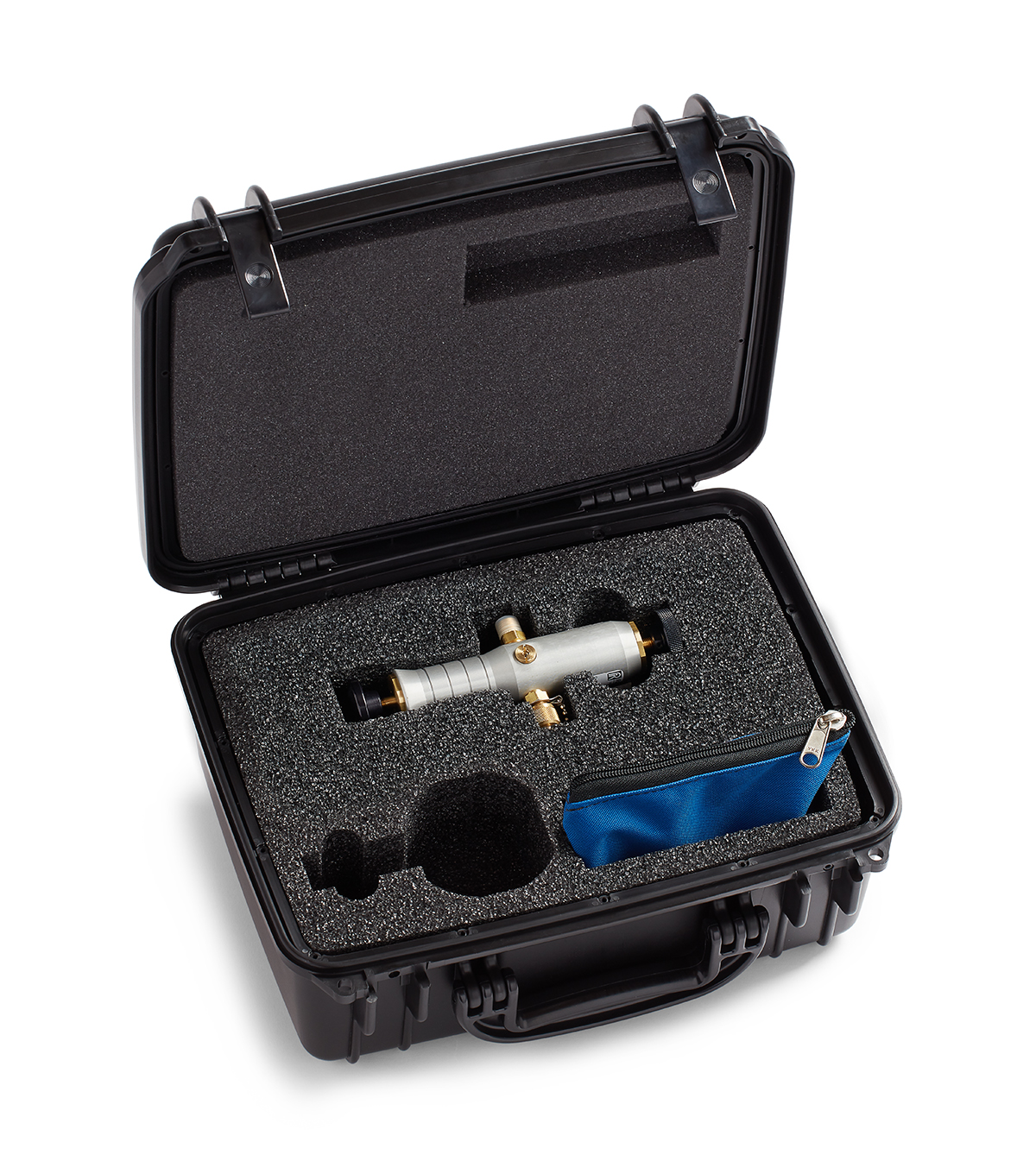 Ralston DPPV Pressure/Vacuum Pump, 3 Gauge Adapters - (1/4" MNPT, 1/8" MNPT, 1/4" FNPT), 3ft Hose, Zippered Bag, Carrying Case # DPPV-KIT4