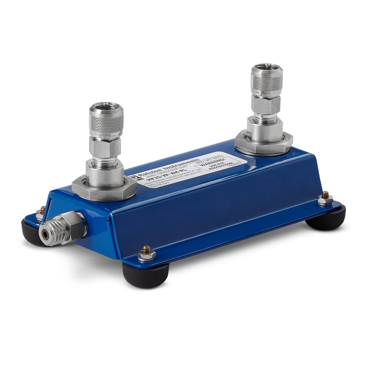 Ralston 2 Port Benchtop Manifold with Quick-Test XT Connections, 10,000 PSI/700 Bar, 316 Stainless Steel # MF2S-XF-XM-PL