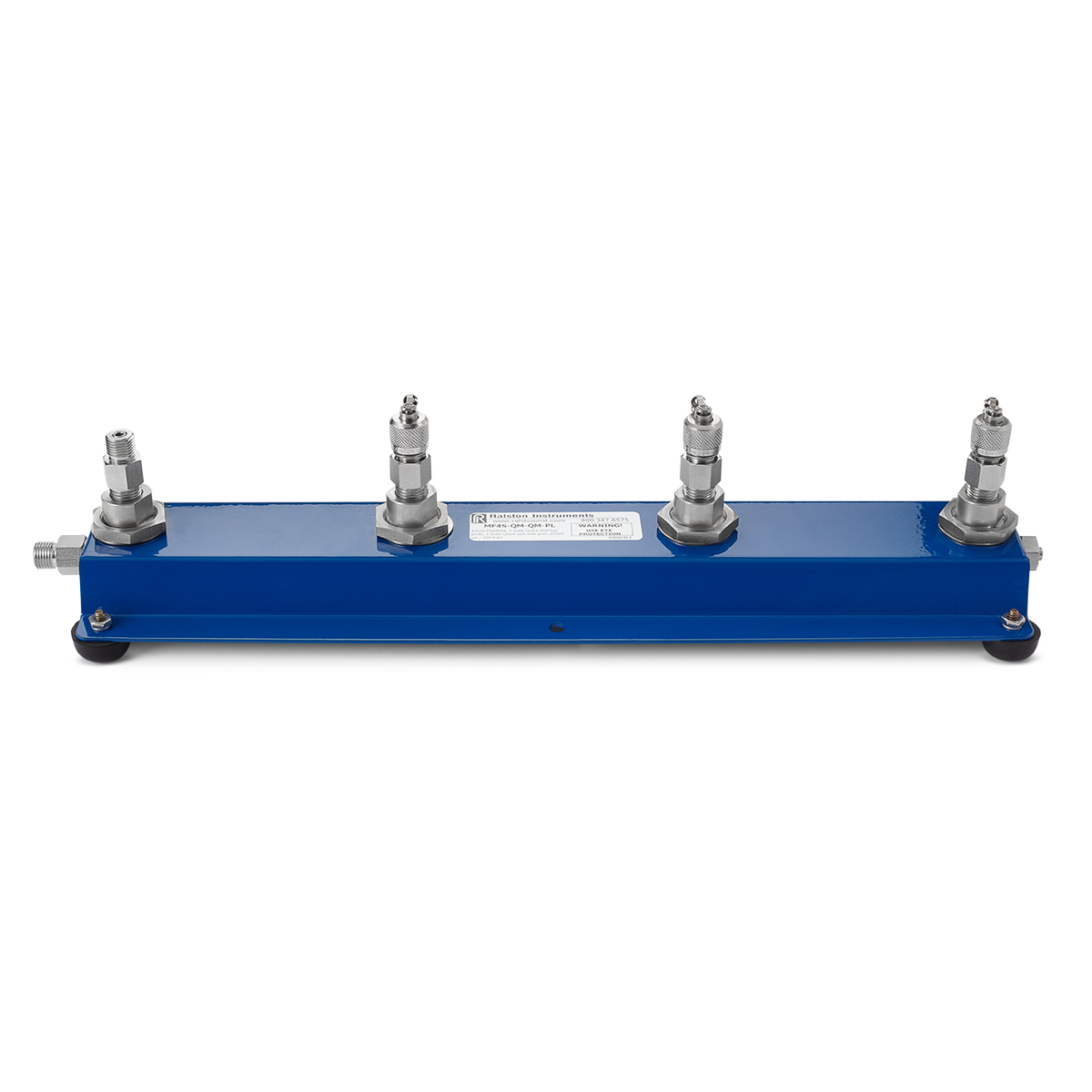 Ralston 4 Port Manifold with Quick-Test Connections, 5000 PSI/350 Bar, 316 Stainless Steel # MF4S-QM