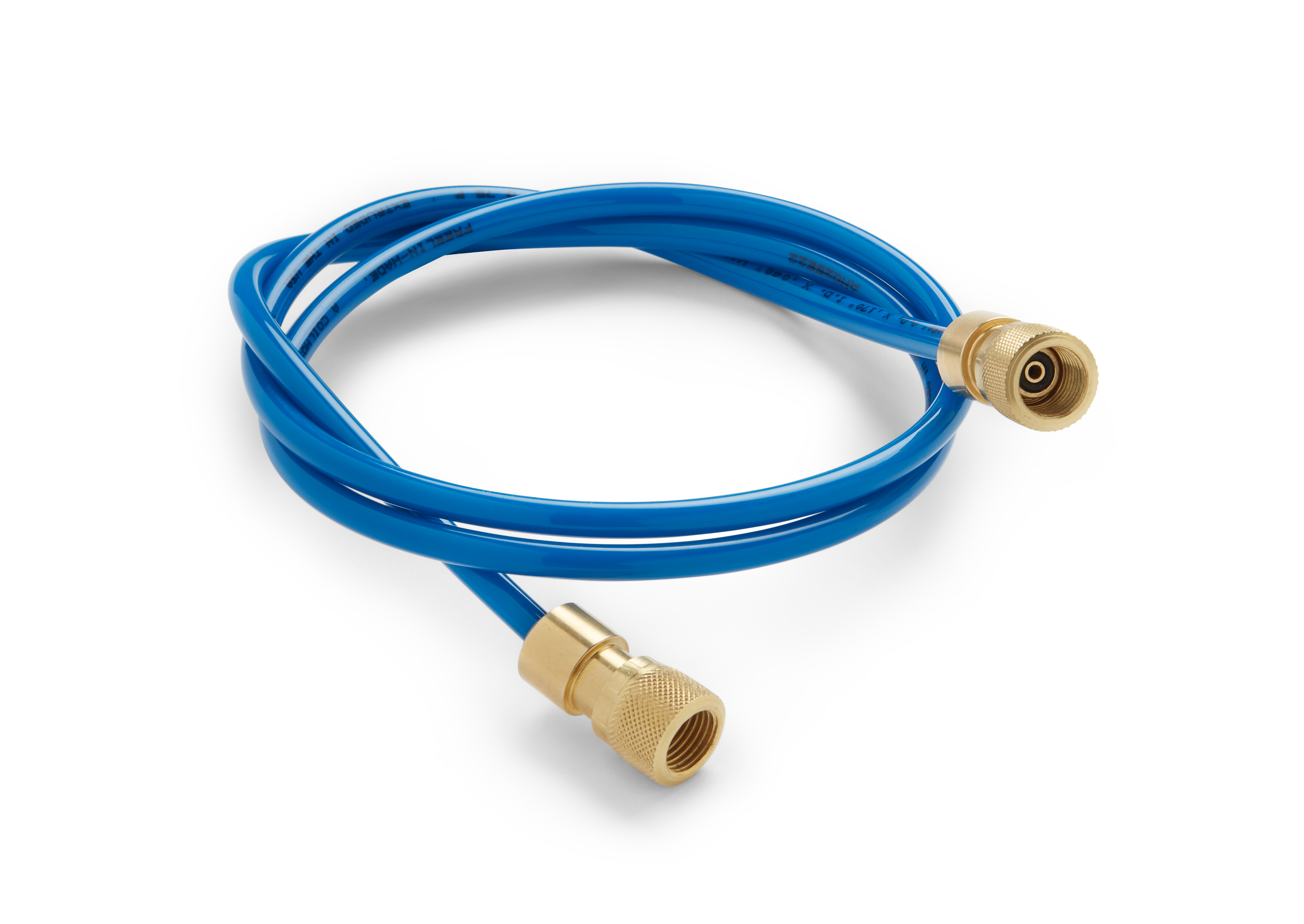 Ralston Quick-Test 1/4" Diameter Nylon 125 PSI Tubing, Brass Quick-Test Hose Ends, 3ft Long # QLQL-HS2N-3ft