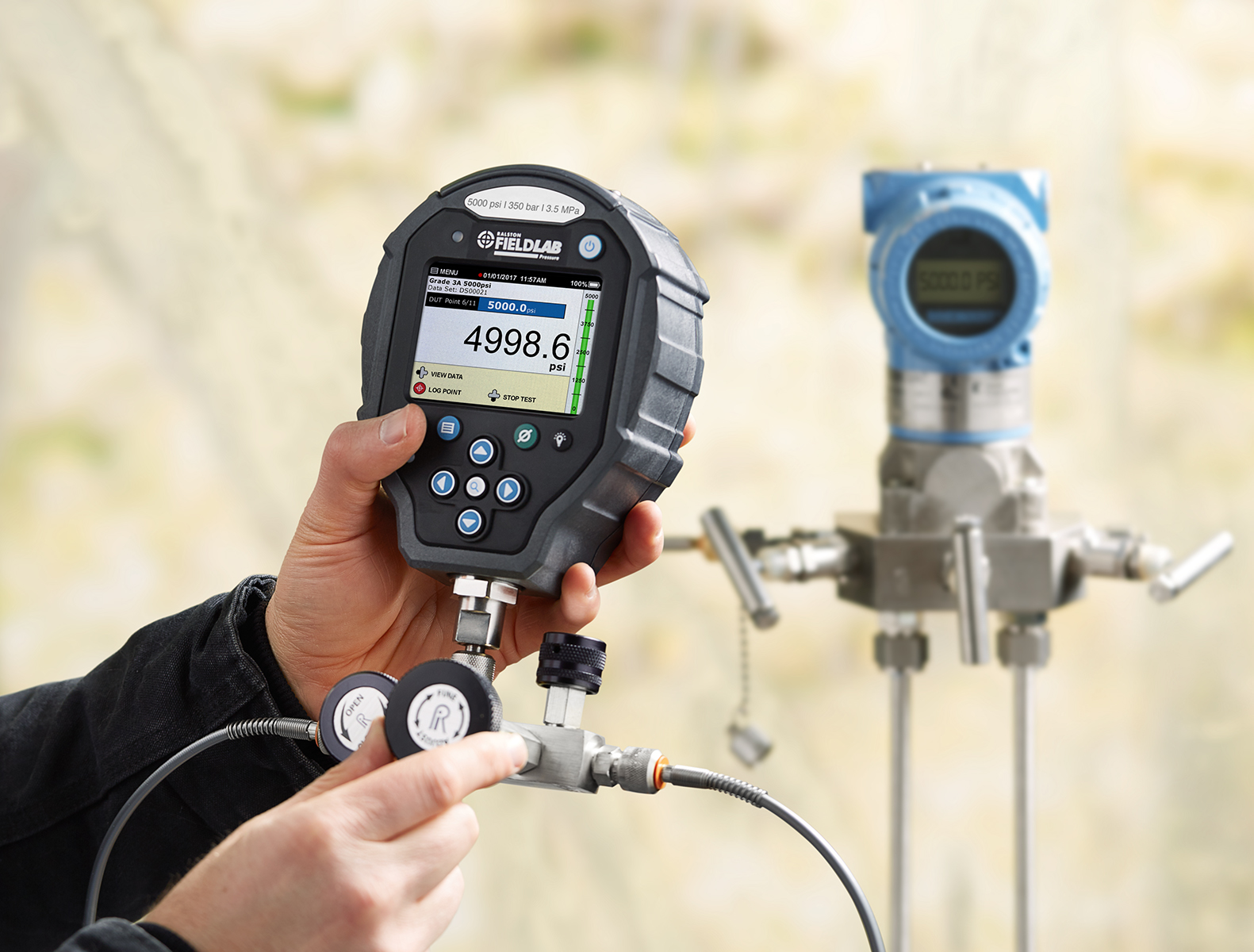 Ralston Calibration Kit, QSCM Calibration Manifold, 5000 PSI/350 Bar/35 MPa FieldLab (0.1% of Reading Acc.) # QSCM-5,000 PSIG-FL