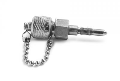 Ralston 1/4"-28 UNF x Male Quick-Test, with Cap and Chain, S.S. # QTFT-HNS0