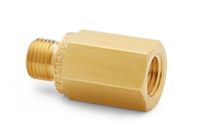 Ralston 1/8" Female NPT x Male Quick-Test, with Check-Valve, Brass # QTHA-1FB1