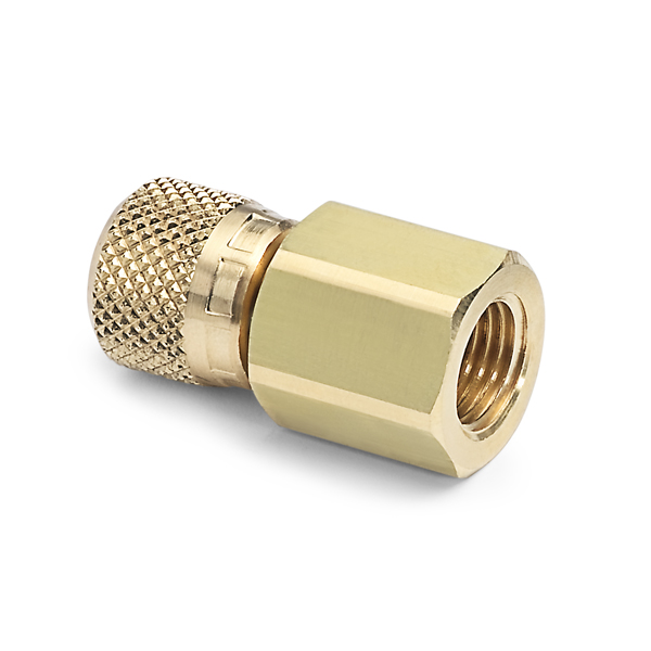 Ralston G 1/4" Female BSPP (ISO 228/1) x Female Quick-Test, No Check-Valve, Brass # QTHA-2FBA-RG