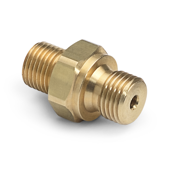 Ralston G 1/4" Male BSPP (ISO 228/1) x Male Quick-Test, No Check-Valve, Brass # QTHA-2MB0-RS