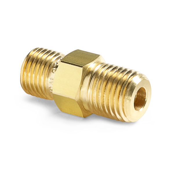 Ralston 1/4" Male NPT x Male Quick-Test, No Check-Valve, Brass, Viton Seals # QTHA-2MB0-VT