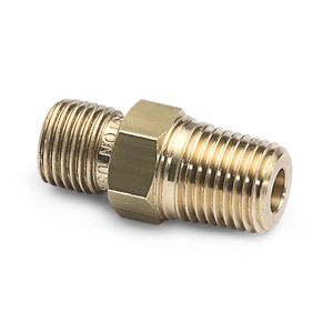 Ralston 1/4" Male BSPT (ISO 7/1) x Male Quick-Test, with Check-Valve, Brass # QTHA-2MB1-RT
