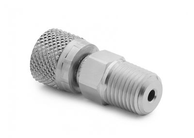 Ralston 1/4" Male NPT x Female Quick-Test, No Check-Valve, S.S. # QTHA-2MSA