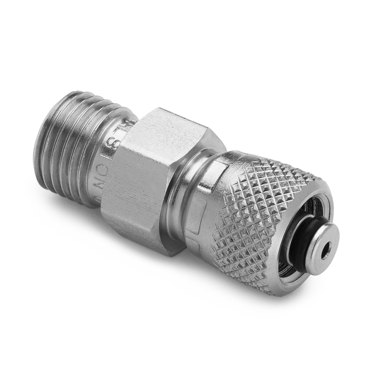 Ralston 1/4" Tube Fitting x Male Quick-Test, No Check-Valve, S.S. # QTHA-2TS0