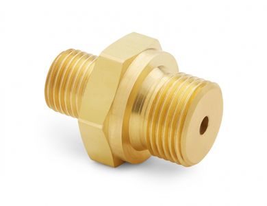 Ralston G 3/8" Male BSPP (ISO 228/1) x Male Quick-Test, No Check-Valve, Brass # QTHA-3MB0-RS