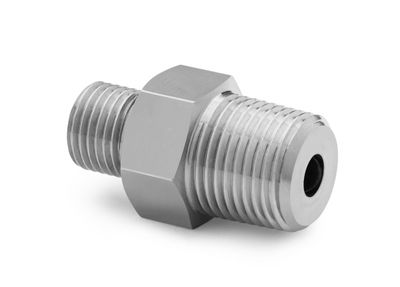 Ralston 3/8" Male NPT x Male Quick-Test, No Check-Valve, S.S. # QTHA-3MS0