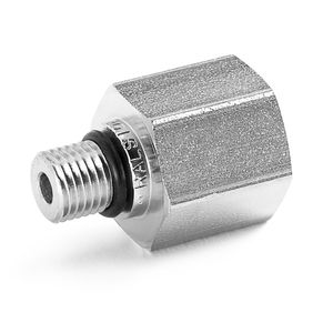Ralston 1/4" Female NPT x 3/8" Male SAE (-03), S.S. # QTHA-3S2F-SS