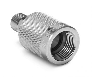 Ralston AN -8 Female 37 Degree Flare (AN/JIC) x Male Quick-Test Adapter, S.S. # QTHA-4FSF-QD