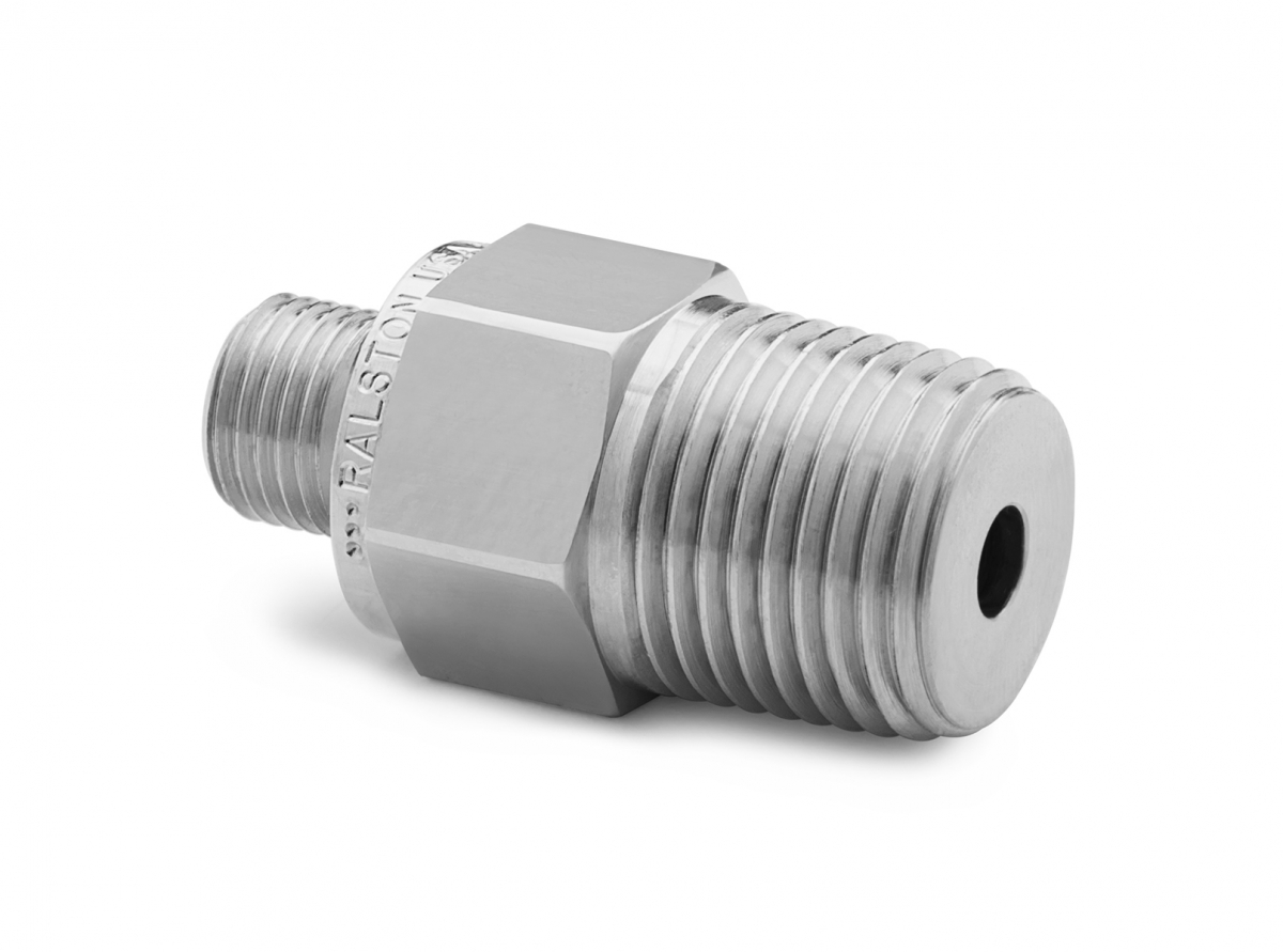 Ralston 1/2" Male NPT x Male Quick-Test, with Check-Valve, S.S. # QTHA-4MS1