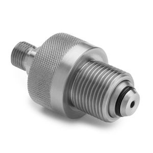 Ralston CGA 580 Quick-Connect x Male Quick-Test, No Check Valve, Stainless Steel # QTHA-CMS0-C580-QD