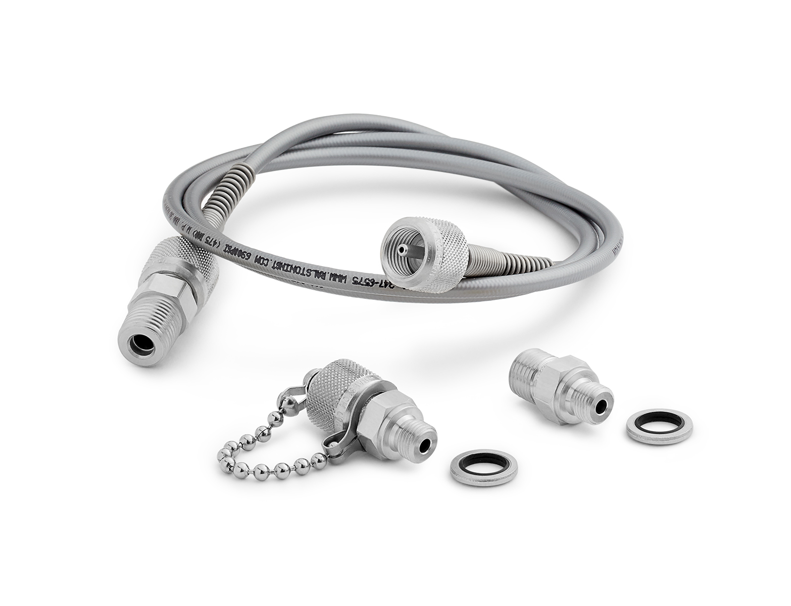 Ralston BSPP to Quick-Test Low Pressure Hand Pump Conversion Kit, Stainless Steel # QTHA-KIT34-SS