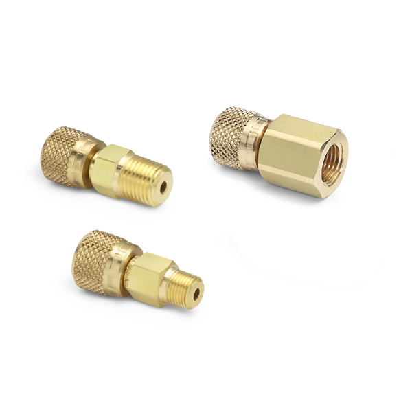 Ralston Kit Containing 1/8" MNPT, 1/4" MNPT, 1/4" FNPT Brass Quick-Test Adapters # QTHA-KIT42
