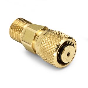 Ralston 10 mm Tube Fitting x Male Quick-Test, No Check-Valve, Brass # QTHA-MTB0-10mm