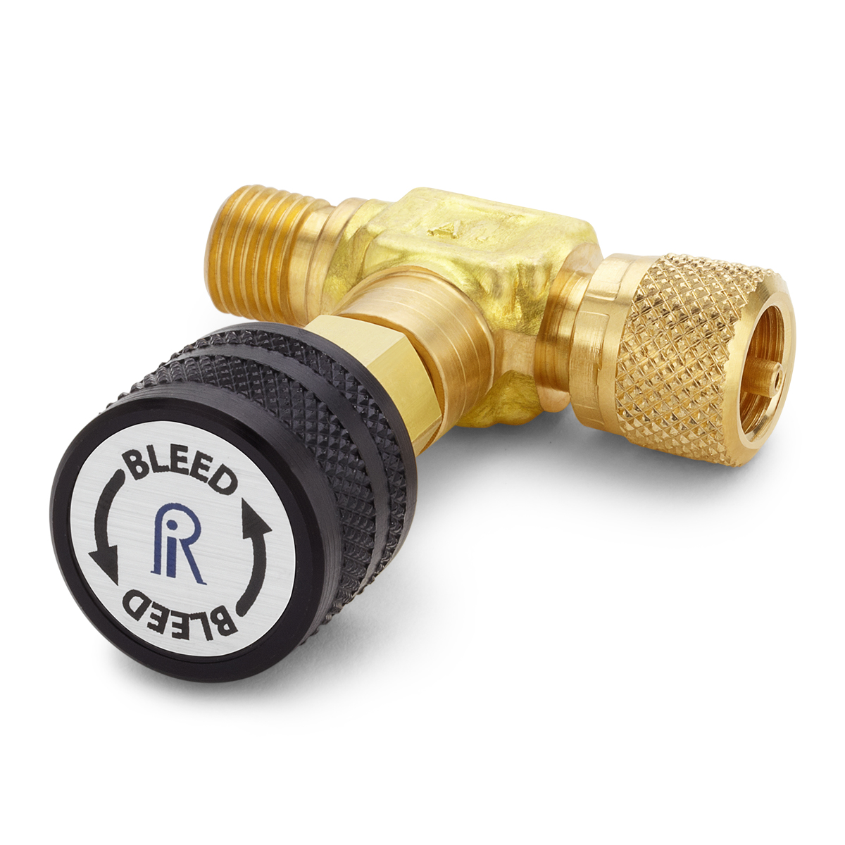 Ralston 3000 PSI / 200 Bar / 20 MPa Male Quick-Test x Female Quick-Test in-Line Vent Valve, Brass # QTHA-TVLB-HC