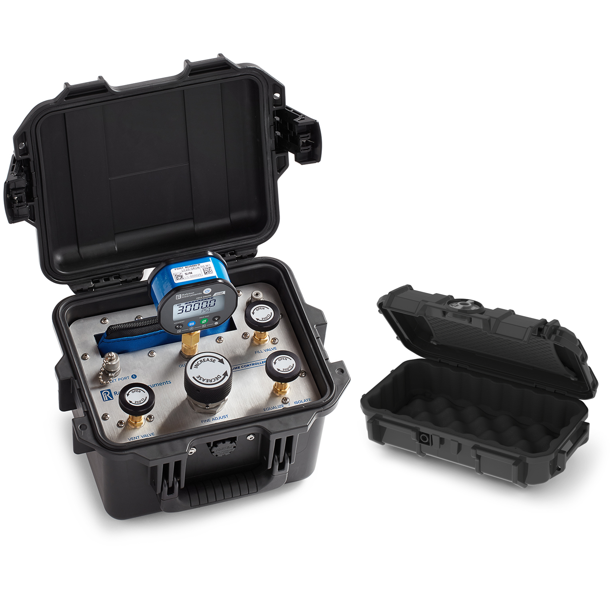 Ralston ControlPak Pressure Controller, 3000 PSI LC20 Pressure Gauge, 6ft and 3ft Hoses, Adapters # QTVC-EN-KIT4-GR