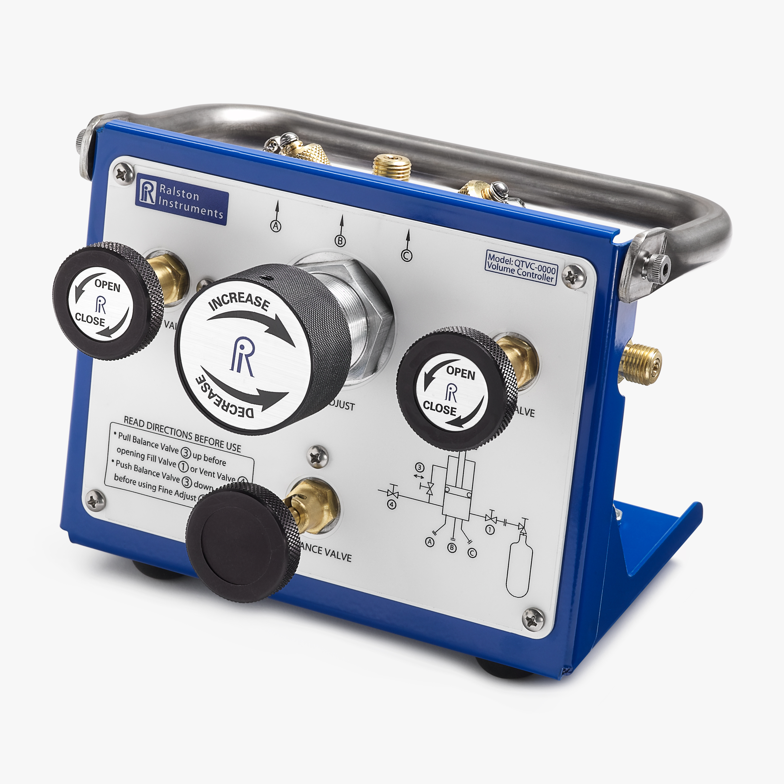 Ralston Precision Volume Controller, 1/4" FNPT, 1/4" MNPT, 1/8" MNPT Gauge Connection, 2 Hoses # QTVC-KIT6