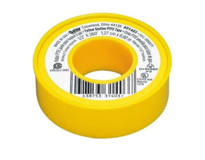 Ralston PTFE Sealing Tape, 0.5 Inches Wide, 10,000 PSI, UL Listed # SM-0090