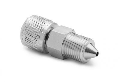 Ralston 1/4" Male High Pressure x Female Quick-Test XT Adapter, Stainless Steel # XTHA-2MSA-XH