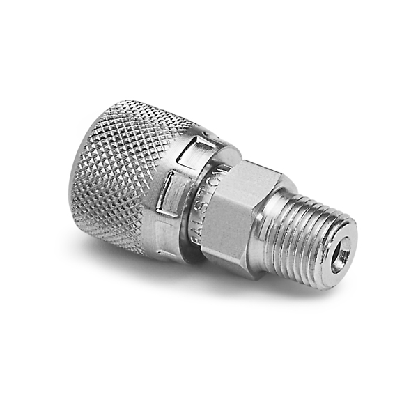 Ralston 1/4" Male NPT x Female Quick-Test XT, S.S. # XTHA-2MSA