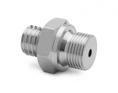 Ralston G 3/8" Male BSPP (ISO 228/1) x Male Quick-Test, No Check-Valve, S.S. # XTHA-3MS0-RS