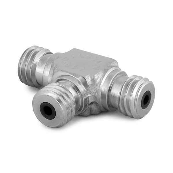 Ralston Male Quick-Test XT x Male Quick-Test XT x Male Quick-Test XT Hose Tee, S.S. # XTHA-HSTS