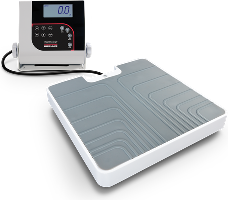 Rice Lake Scale, Floor Level 150-10-7 550lb(250kg) x 0.2lb(100g) includes 6 AA Alkaline batteries # 121304
