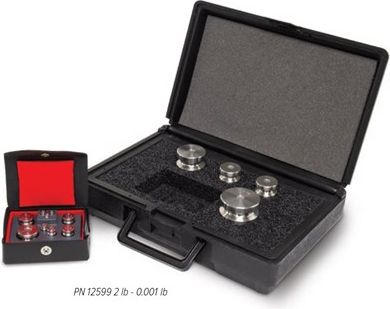 Rice Lake Weight Set, 2lb-1/32oz ASTM Class 5 SST Satin 4lb Kit # 12597