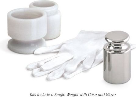 Rice Lake Weight Kit, 200g ASTM Class 0 Density 7.95, Calibration Certificate Included # 45864