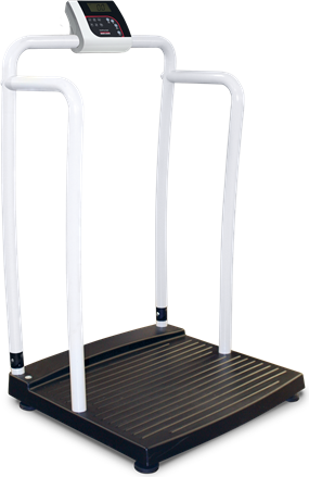 Rice Lake Scale, Handrail Bariatric Scale 250-10-2BLE 1000lb(450kg) x 0.2lb(100g) with Bluetooth BLE 4.0 and includes 6 AA size Alkaline batteries # 194733