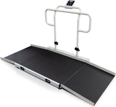 Rice Lake Scale, Wheelchair 350-ADA-1 1000lb(450kg) x 0.2lb(100g) with (2) 21.25in. Ramps includes 6 AA size Alkaline batteries # 231628
