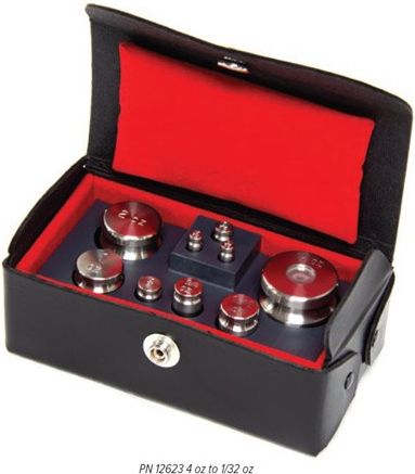 Rice Lake Weight Set, .2lb-0.001lb ASTM Class 5 SST Satin (5221) .61lb Kit # 12576