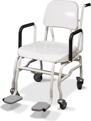 Rice Lake Scale, Chair Model 560-10-1 660lb(300kg) x 0.2lb(100g) includes ABS seat, lift away armrests, foldable footrests, 4 swivel wheels (rear lockable) # 166644