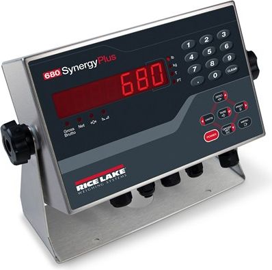 Rice Lake Indicator, 680 Plus Universal LED Display, 115-230VAC Power Supply, UK Power Cord # 196326
