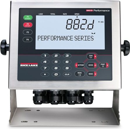 Rice Lake Indicator, 882D Belt Scale 100-240VAC US Plug, Belt Scale Integrator with LCD Display Universal Enclosure # 177708