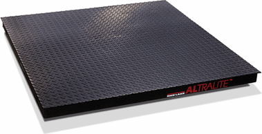 Rice Lake Scale, Floor ALTRALITE 4x4AL-5K 4ftx4ftx3-1/2 5,000 lb 20ft Al Anodized # 18677
