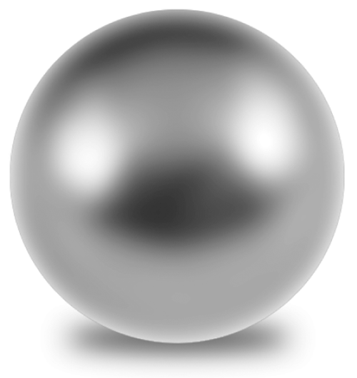 Rice Lake Ball, Chrome Plated Steel Hardened Grade 24 1.25 Inch Diameter # 65841