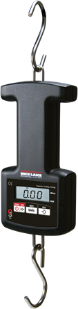 Rice Lake Scale, Hanging OS-25 25kg x 0.02kg/55lb x 0.05lb/55lb x 1/2oz Includes carrying case, 2 AA size Alkaline Batteries, manual Bottom hook fully attached, top hook removable # 130293
