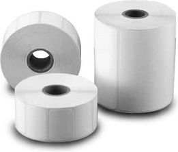 Rice Lake Label, Roll DTL 2.25x4.00 4" Dia 1 in Core 380 Per Roll Perfed Wound Out Economy # 37352