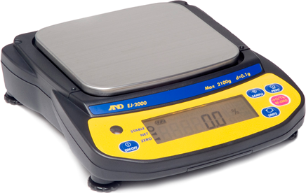 A&D Weighing Newton EJ-123 Toploader Balance, 120x0.001g Newton Series, 110VAC # 163274