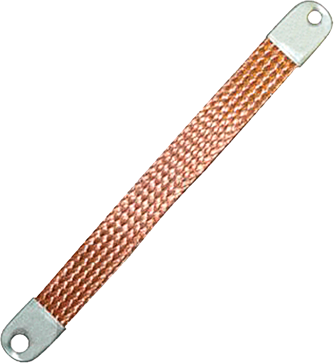 Rice Lake Ground Strap, 14in Tinned Copper Braid # 17779