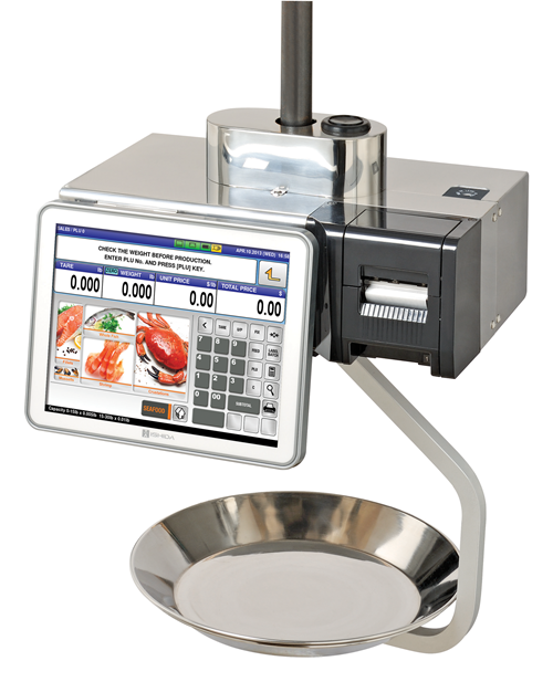 Rice Lake Retail Scale, Uni-9H Hanging S ver. CFast, 2.4 GHz/5 Ghz Wi-Fi 15x0.005/30x0.01lb 115VAC, PC Based Ishida # 220036