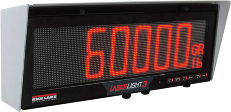 Rice Lake Indicator, LaserLight3 LL3 Large-Display Weight Indicator, 32x128 LED, 115-230VAC # 205780