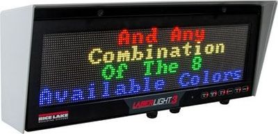 Rice Lake Display, LaserLight3 LL3 Messaging Remote Display, 32x128 LED, 115-230VAC