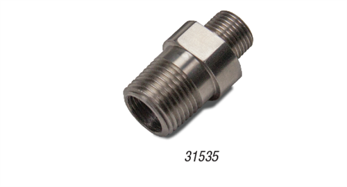 Rice Lake Adapter, Conduit SST 1/2in NPT 5/8-18UNF-2A # 31535